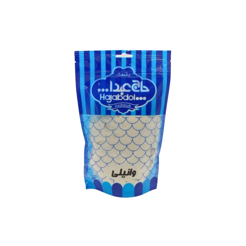 پشمک وانیلی زیپ دار180 گرمی